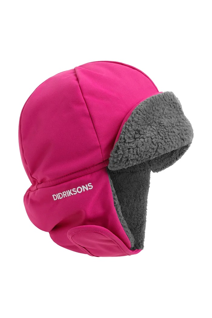 Didriksons Czapka uszatka dziecięca BIGGLES CAP 7 różowy 506340