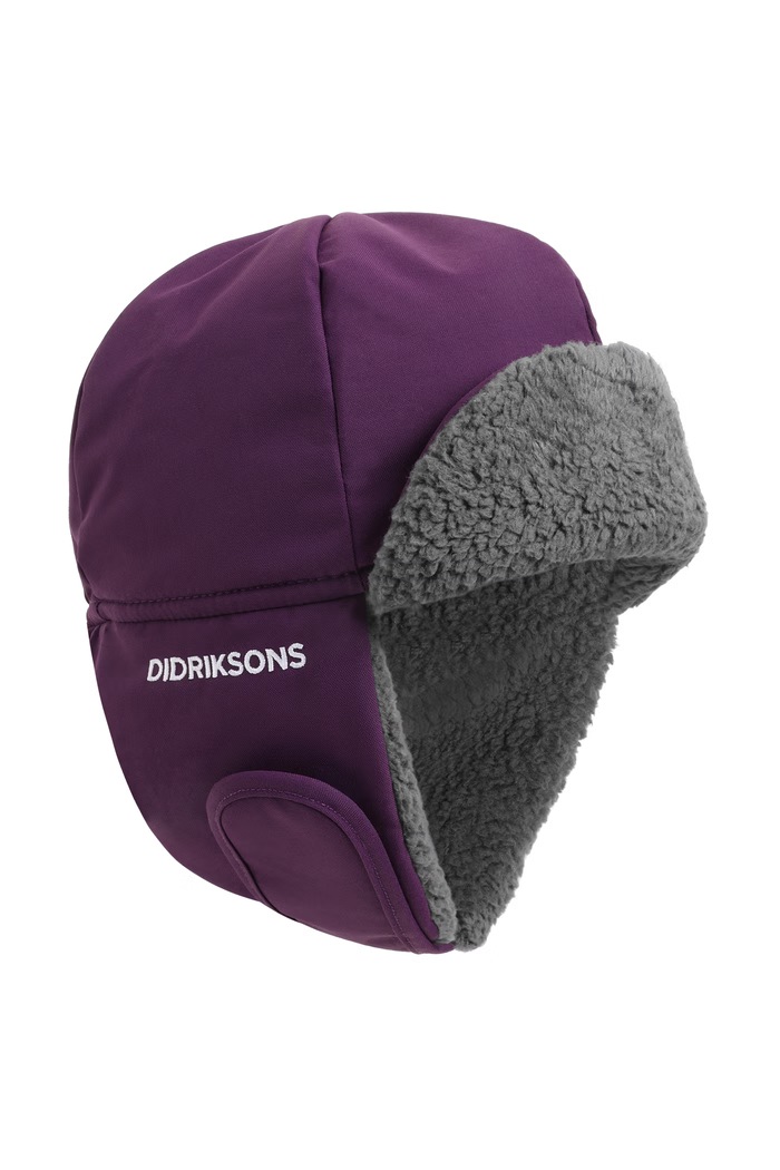Didriksons Czapka uszatka dziecięca BIGGLES CAP 7 fioletowy 506340