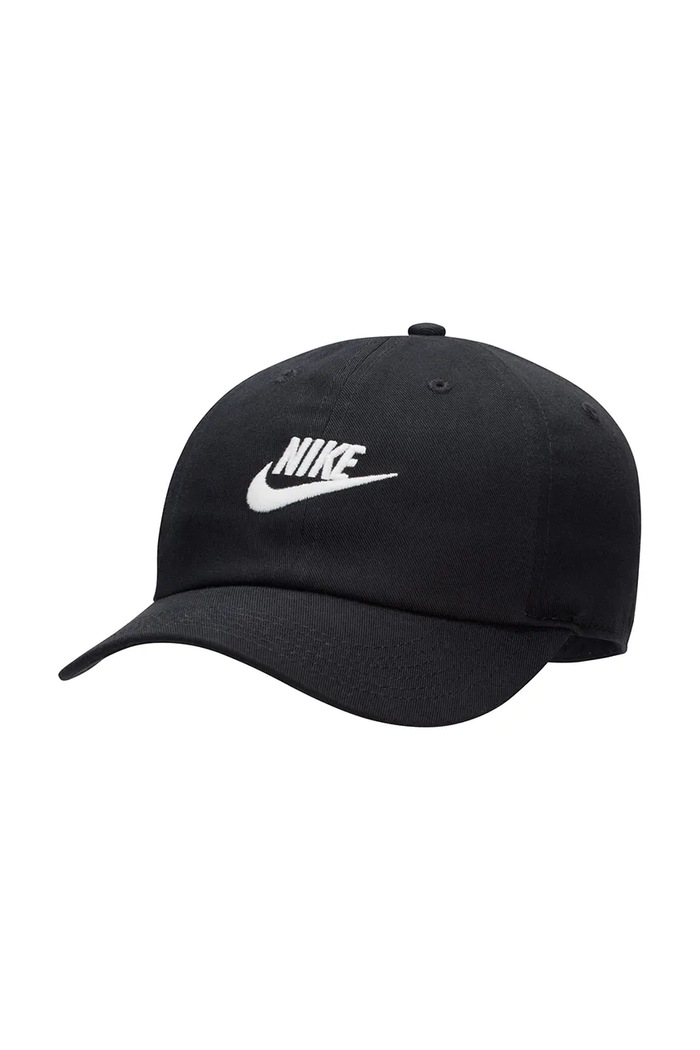 Nike Czapka z daszkiem dziecięca bawełniana Nike Club czarny FB5063