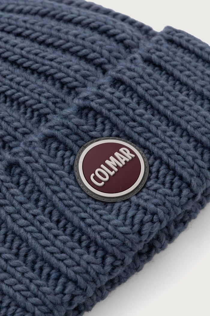 Colmar Czapka z pomponem dziecięca z dodatkiem wełny 53000069N niebieski AW26