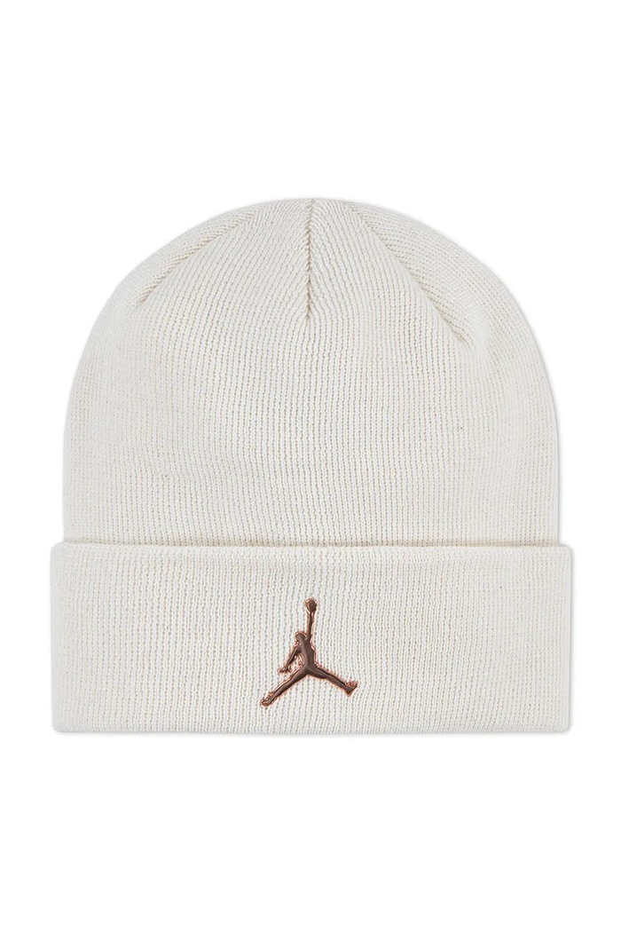 Jordan Czapka beanie dziecięca z bawełną beżowy 9A0063