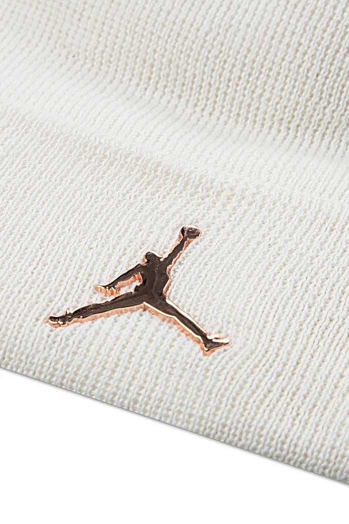 Chłopiec Jordan Czapka beanie dziecięca z bawełną 9A0063 beżowy