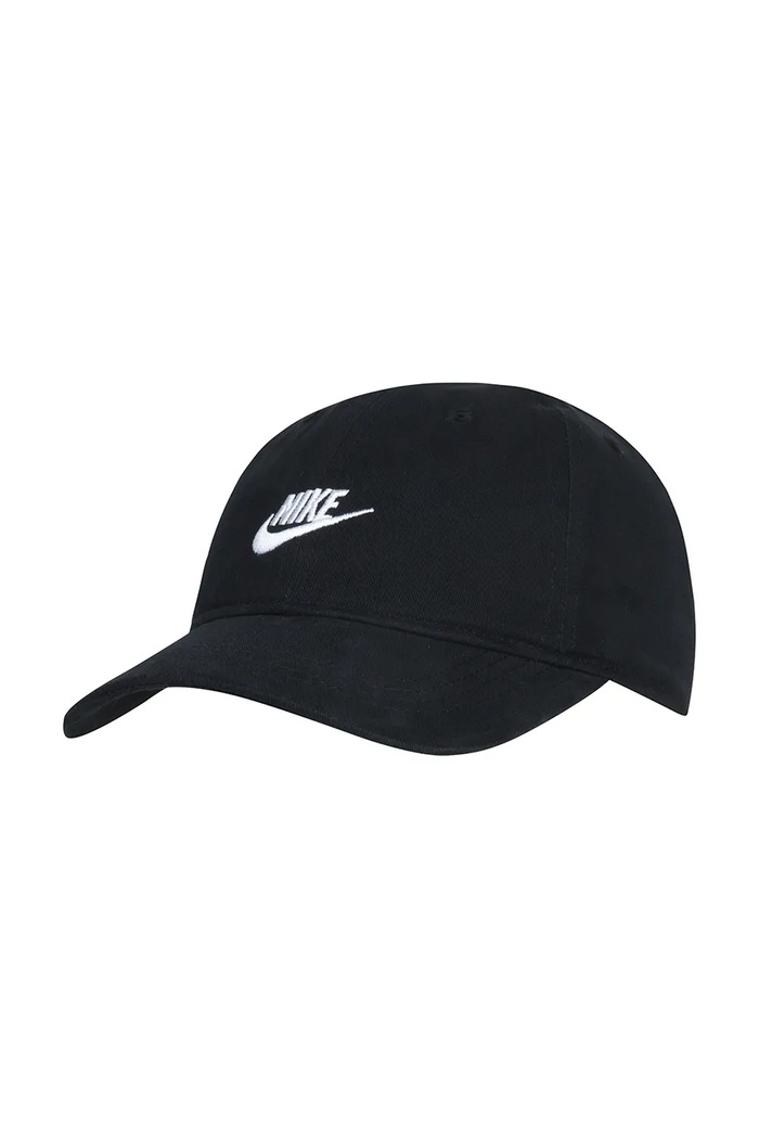 Nike Καπέλο με γείσο παιδικό βαμβακερό μαύρο 8A2902
