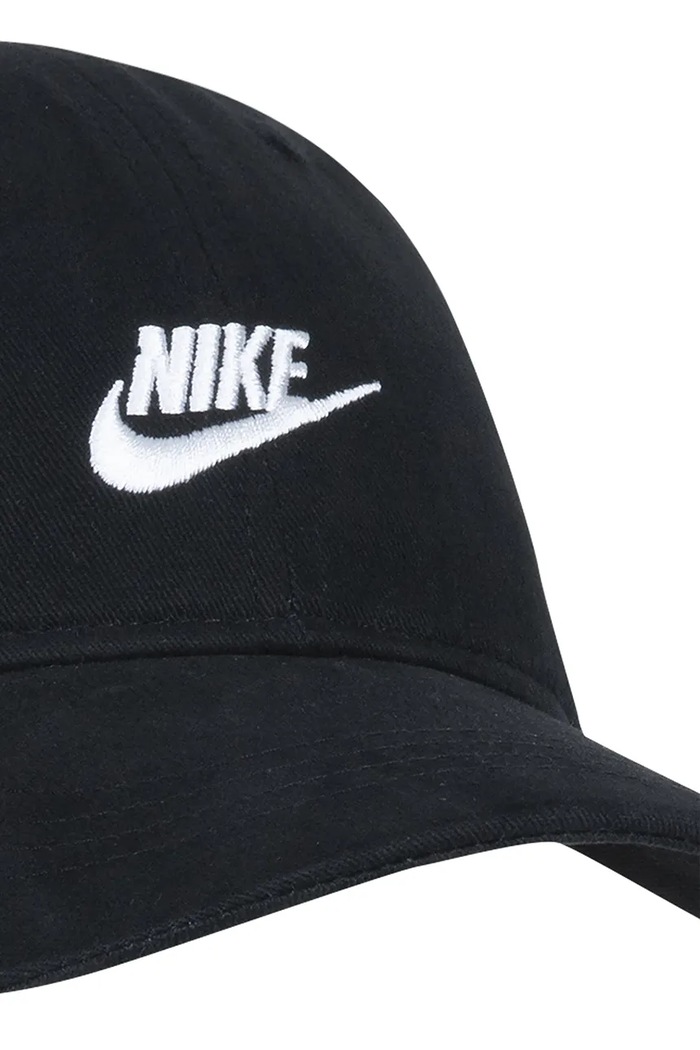 Κοριτσίστικα Nike Καπέλο με γείσο παιδικό βαμβακερό 8A2902 μαύρο