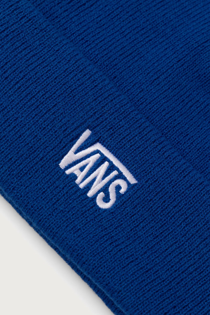 Dječaci Vans Beanie kapa za djecu Stretch Logo Tall Cuff Beanie VN000ZW110Z1 plava