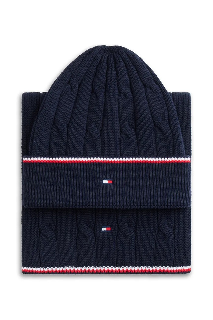 Tommy Hilfiger Komplet dziecięcy bawełniany KA0KA00107.9BY2 granatowy AW26