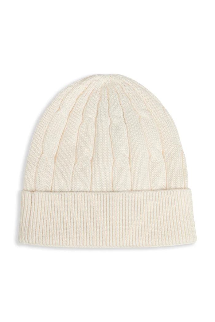Момче Tommy Hilfiger Шапка beanie за деца от памук KA0KA00101.9BY2 бежов