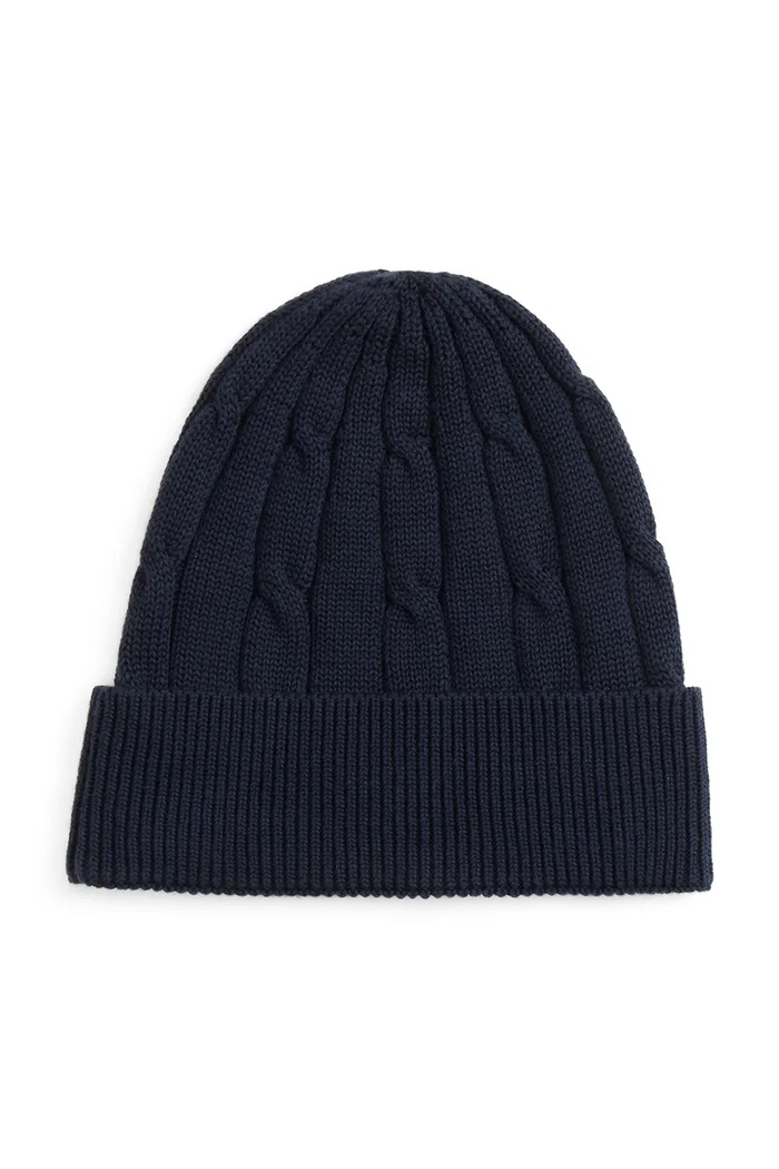 Chłopiec Tommy Hilfiger czapka beanie dziecięca bawełniana KA0KA00101.9BY2 granatowy