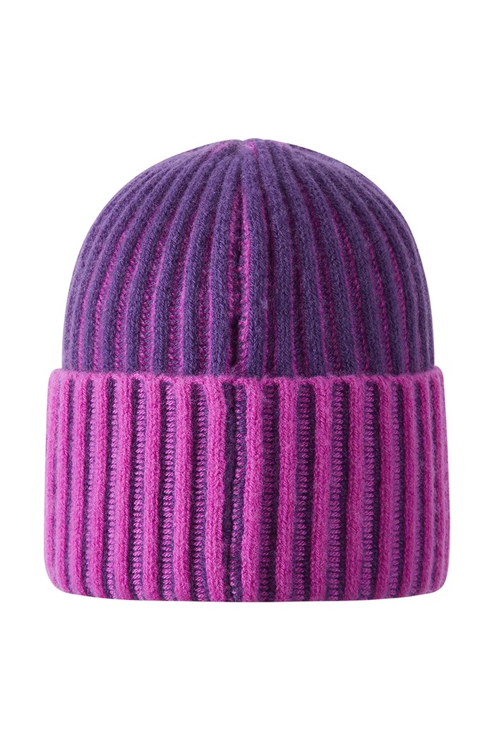 Reima Czapka beanie dziecięca z wełną Veikee 5300371A.9BY2 fioletowy AW26