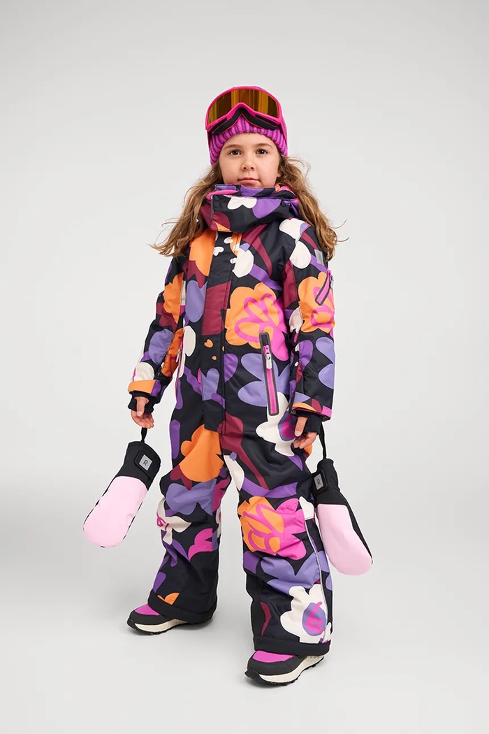 Czapka beanie dziecięca z wełną Veikee Reima fioletowy 5300371A.9BY2