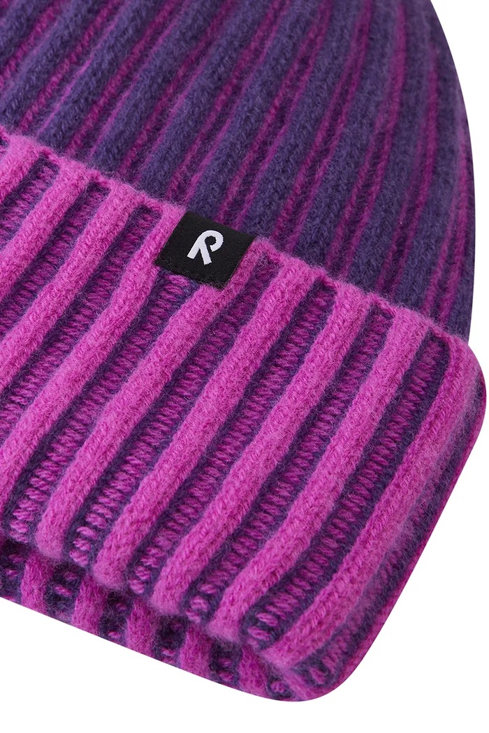 Chłopiec Reima Czapka beanie dziecięca z wełną Veikee 5300371A.9BY2 fioletowy