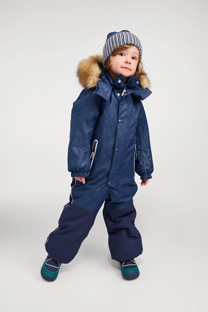 Czapka beanie dziecięca z wełną Veikee Reima 5300371A.9BY2 granatowy