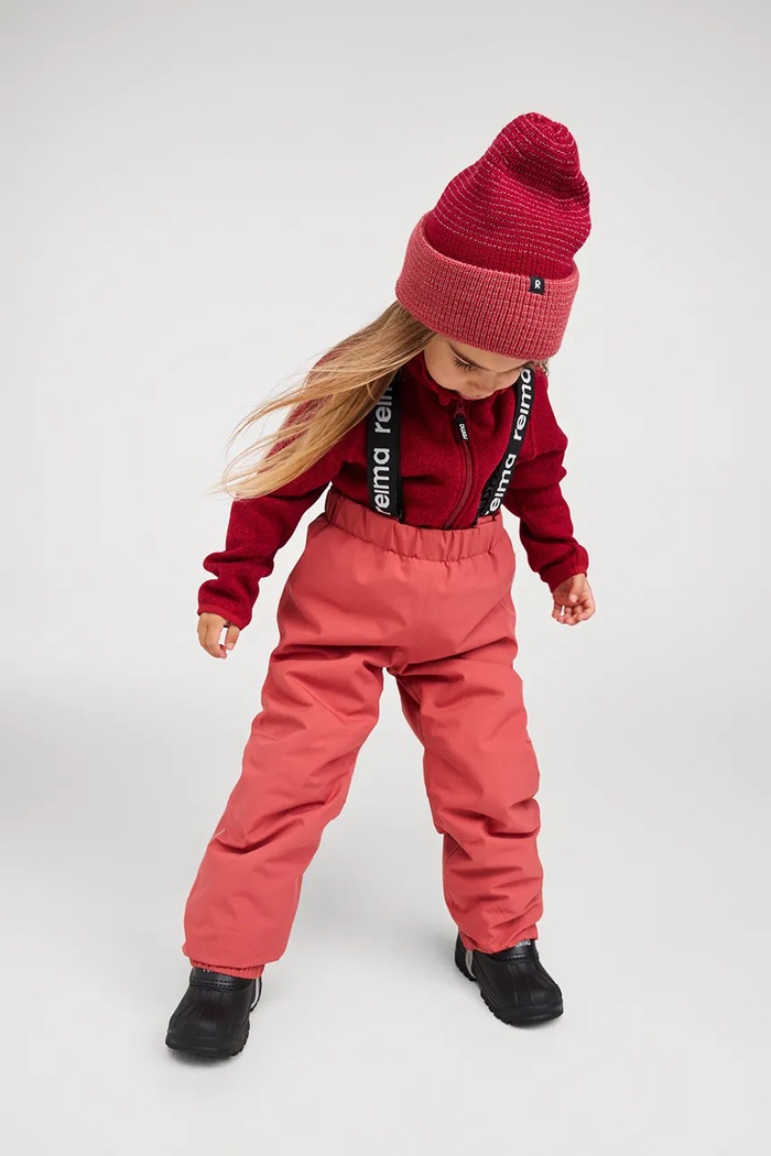 Czapka beanie dziecięca z wełną Vihje Reima czerwony 5300370A.9BY2