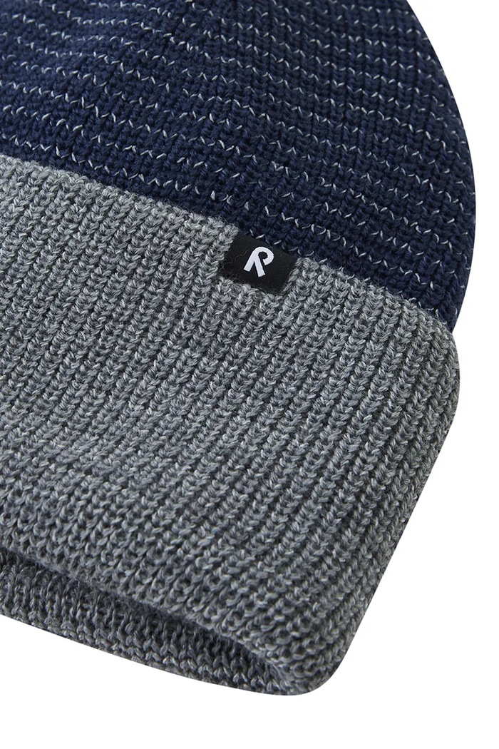 Chłopiec Reima Czapka beanie dziecięca z wełną Vihje 5300370A.9BY2 granatowy