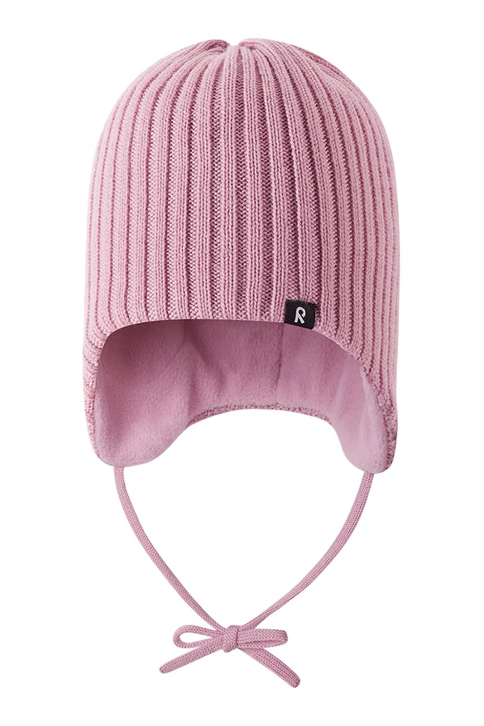 Reima Czapka beanie dziecięca z wełny merino Myssytys różowy 5300324A.9BY2