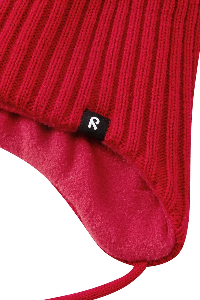 Chłopiec Reima Czapka beanie dziecięca z wełny merino Myssytys 5300324A.9BY2 czerwony