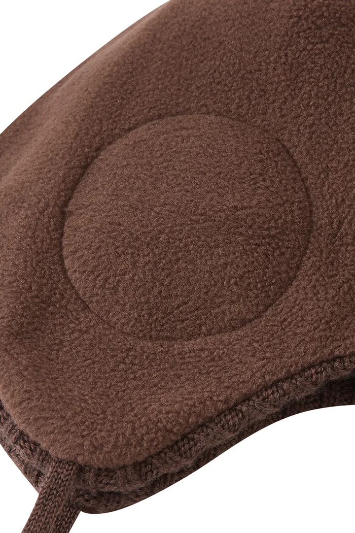 Czapka beanie dziecięca z wełny merino Myssytys Reima 5300324A.9BY2 brązowy