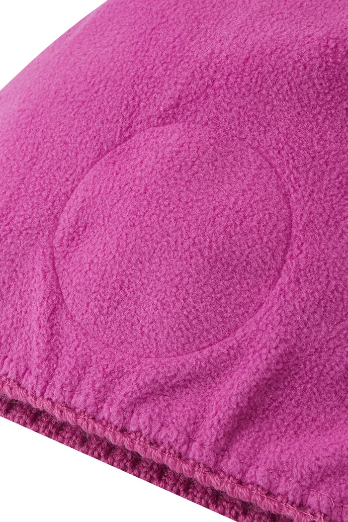 Czapka z pomponem dziecięca z wełną Pampula Reima różowy 5300234B.9BY2
