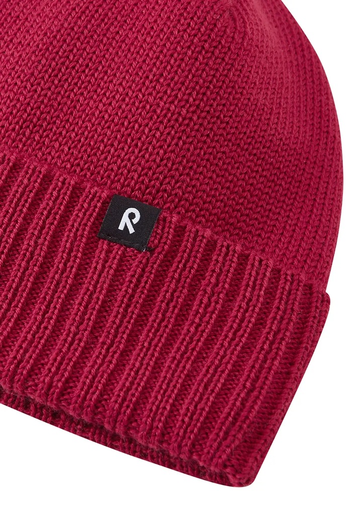 Czapka beanie dziecięca z wełną merino Kalotti Reima 5300232B.9BY2 czerwony