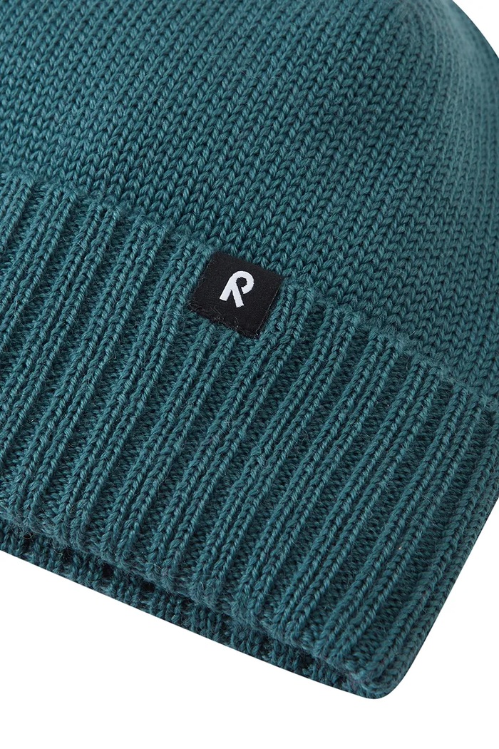 Chłopiec Reima Czapka beanie dziecięca z wełną merino Kalotti 5300232B.9BY2 turkusowy