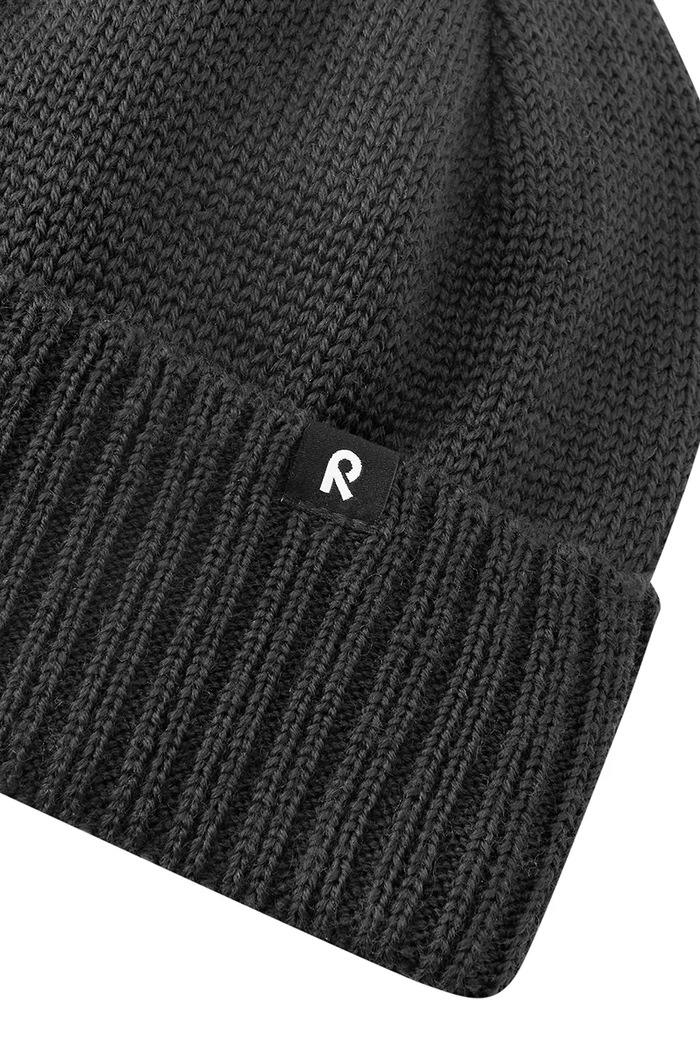 Reima Czapka beanie dziecięca z wełną merino Kalotti 5300232B.9BY2 czarny AW26