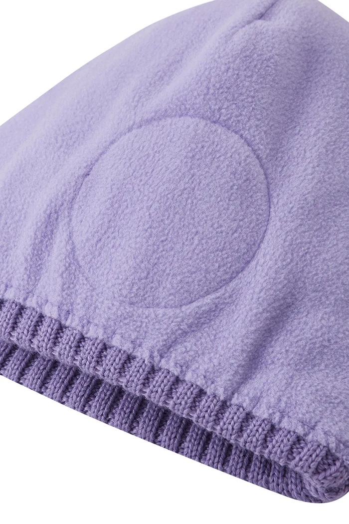 Czapka z pomponem dziecięca z wełną merino Routii Reima 5300088C.9BY2 fioletowy