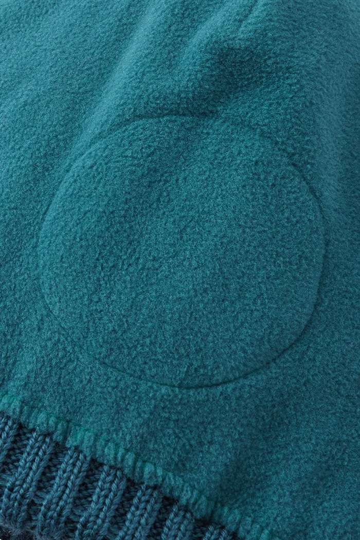 Czapka z pomponem dziecięca z wełną merino Routii Reima 5300088C.9BY2 turkusowy