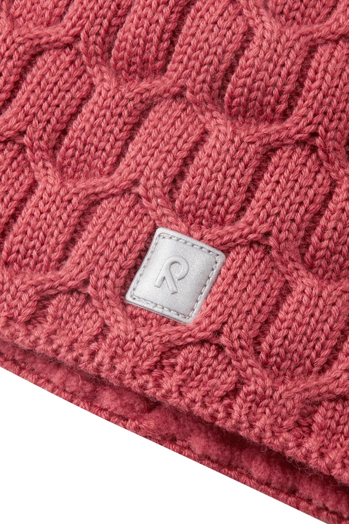 Chłopiec Reima Czapka z pomponem dziecięca z wełny merino Nyksund 5300066B.9BY2 czerwony
