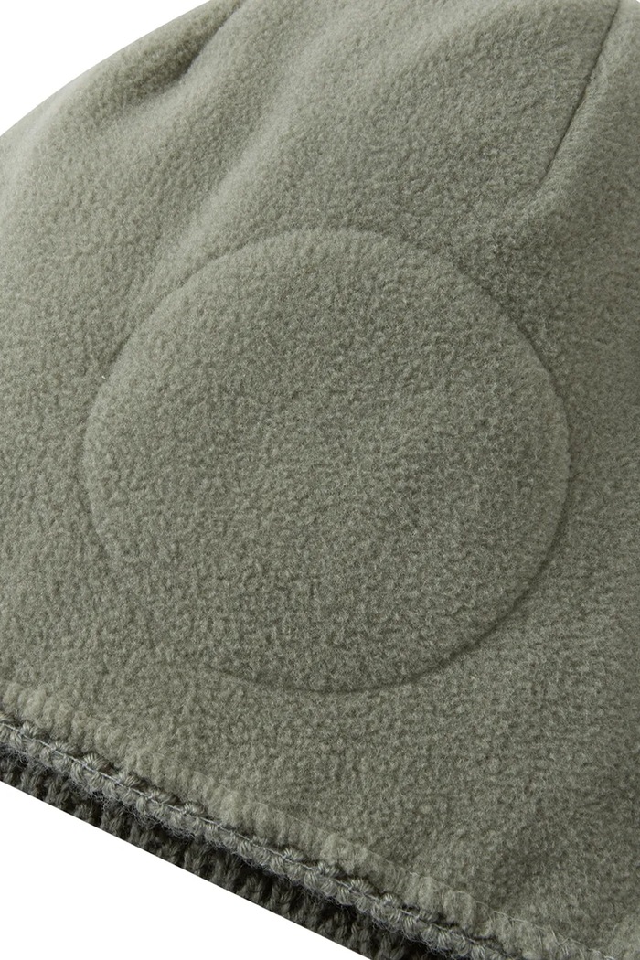 Czapka z pomponem dziecięca z wełny merino Nyksund Reima 5300066B.9BY2 zielony