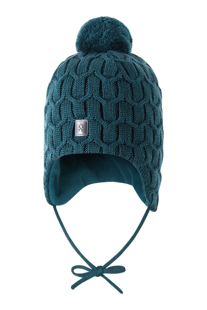 Reima Czapka z pomponem dziecięca Nunavut 5300065B.9BY2 turkusowy AW26