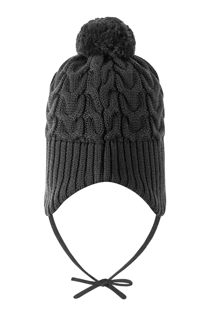 Reima Czapka z pomponem dziecięca Paljakka 5300035C.9BY2 czarny AW26