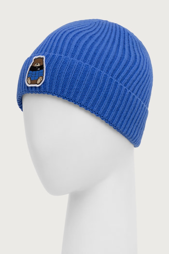The North Face Beanie kapa za djecu KIDS TNF LOGO BOX CUFFED BEANIE NF0A8CGUYHE1 plava AW26