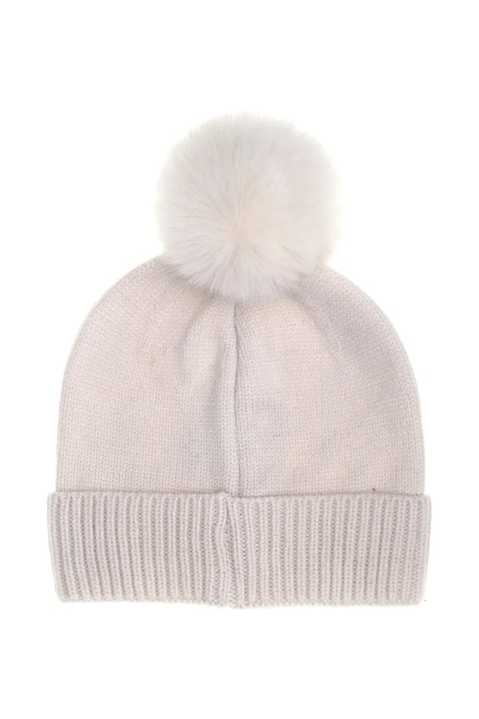 Guess Czapka z pomponem dziecięca z wiskozy H6BZ15.Z1943.9BY2 biały AW26