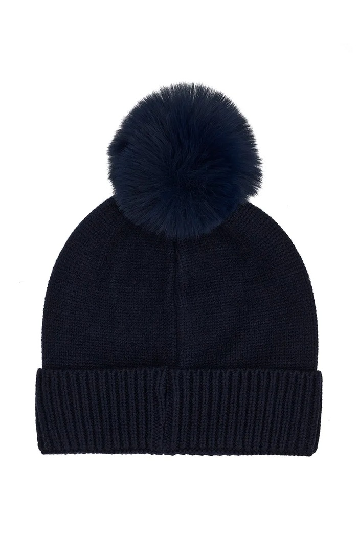 Guess Czapka z pomponem dziecięca z wiskozy H6BZ15.Z1943.9BY2 granatowy AW26