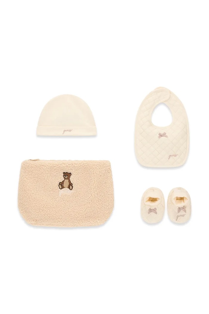 Guess Komplet niemowlęcy bawełniany beżowy H6BZ10.K6718.9BY2