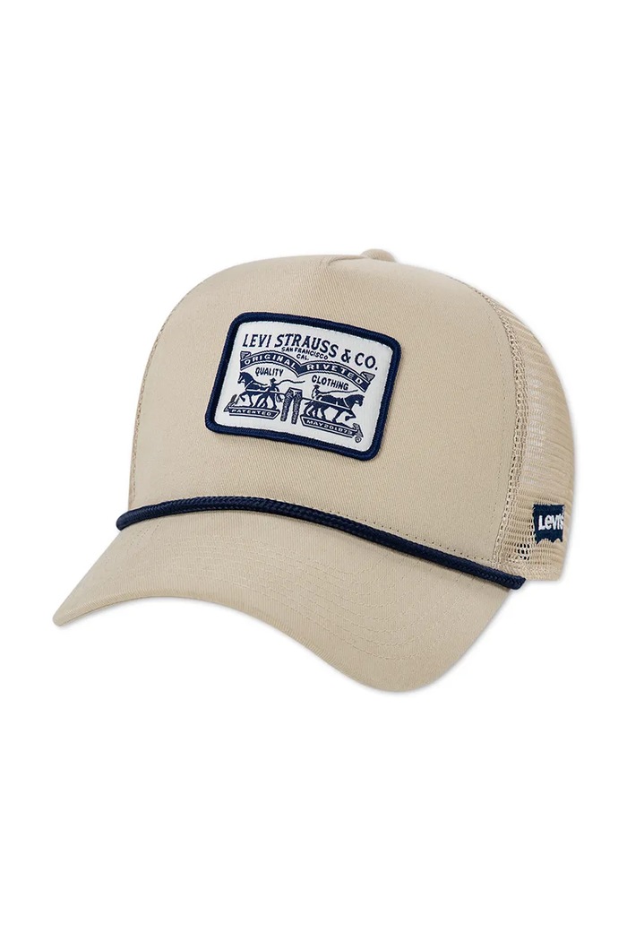 Levi's trucker kapa za djecu pamučna LEVIS TRUCKER CAP bež 9A8685