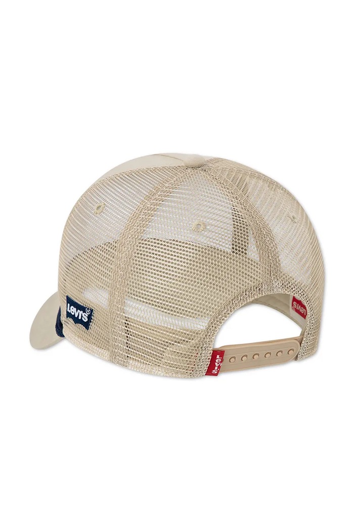 Levi's trucker kapa za djecu pamučna LEVIS TRUCKER CAP 9A8685 bež AW26