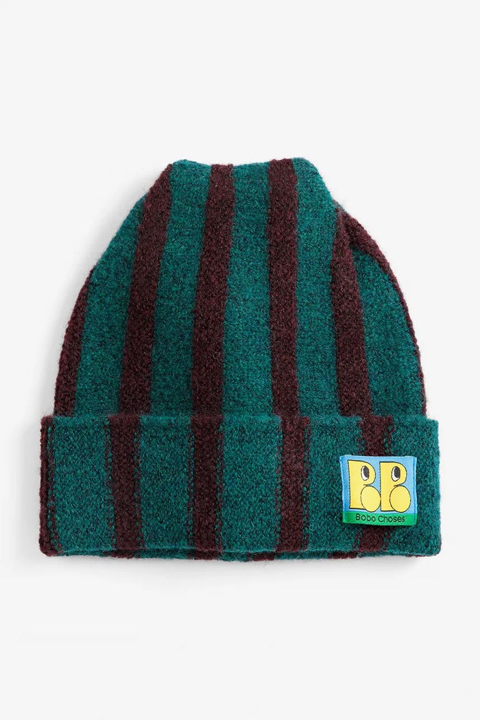 Bobo Choses Cappello beanie per bambini con misto lana Booo 226AI042 verde AW26