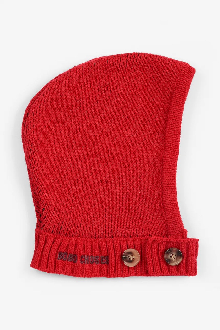 Bobo Choses Kaptur dziecięcy Blossom 226AH039 czerwony AW26