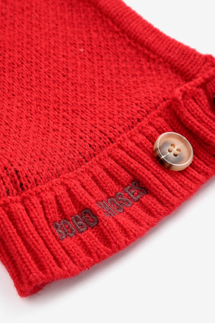 Kaptur dziecięcy Blossom Bobo Choses czerwony 226AH039