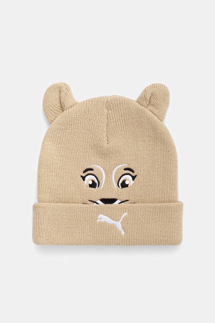 Puma czapka dziecięca ANIMAL Mid Crown Beanie Jr beżowy 273390