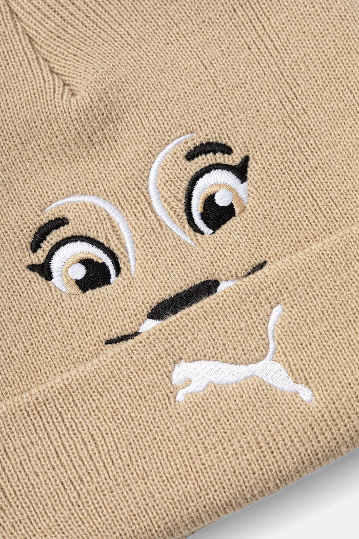 Puma czapka dziecięca ANIMAL Mid Crown Beanie Jr 273390 beżowy AW26