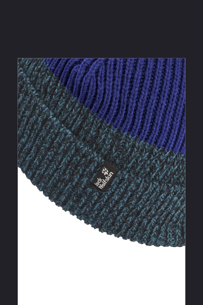 Czapka beanie dziecięca PAWLY BEANIE K Jack Wolfskin A66193 granatowy