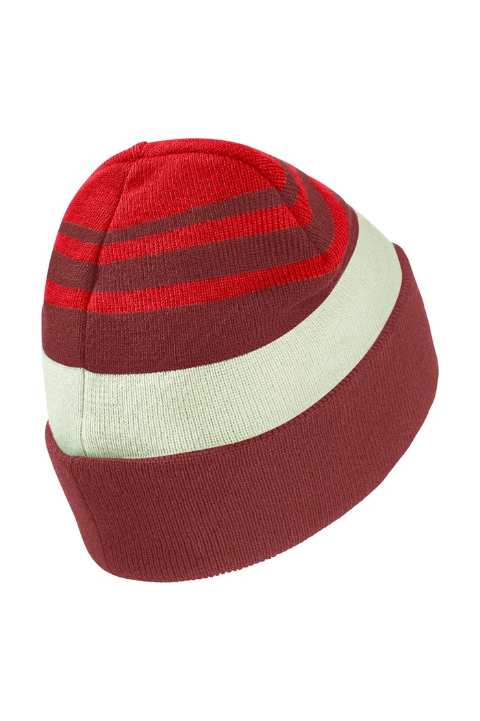 Chłopiec Jack Wolfskin Czapka beanie dziecięca STRIPY KNIT 1910402.9BY2 czerwony