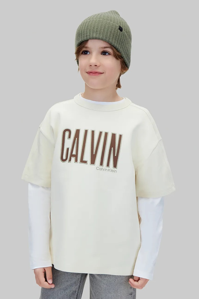 Calvin Klein Jeans czapka beanie dziecięca zielony IU0IU00440.9BY2