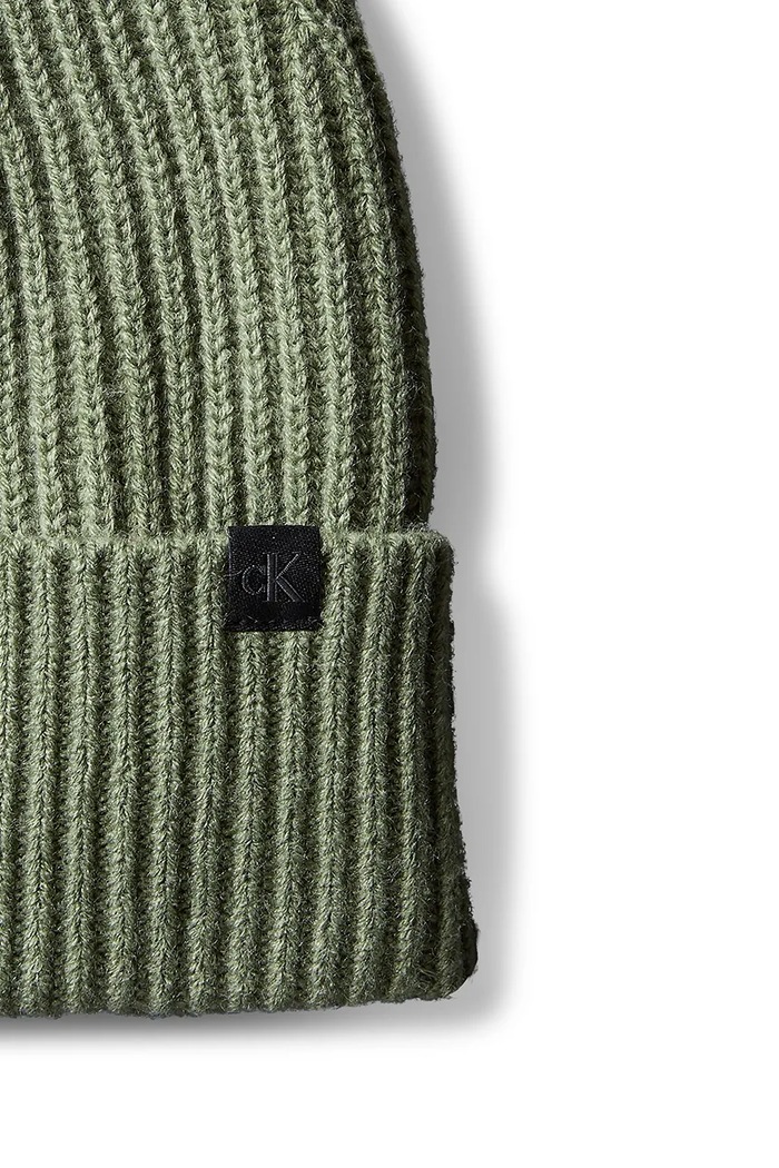 Chłopiec Calvin Klein Jeans czapka beanie dziecięca IU0IU00440.9BY2 zielony