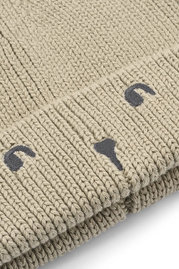 Chłopiec Liewood Czapka dziecięca bawełniana Gina Beanie w Rabbit Embroidery LW21184.9BY2 beżowy