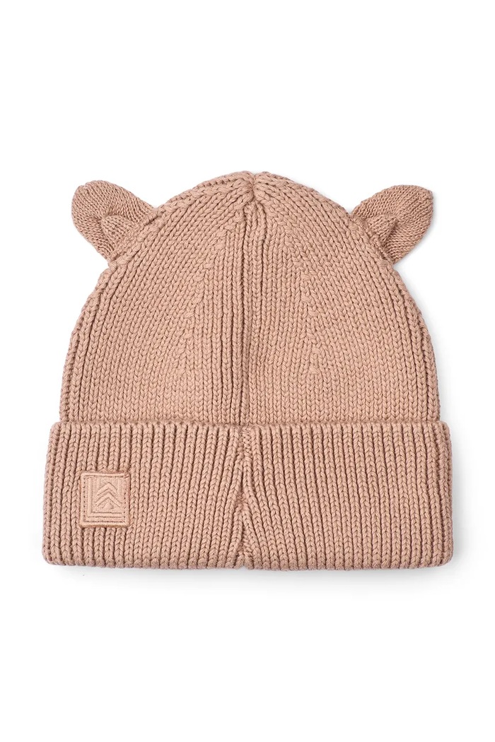 Liewood Czapka dziecięca bawełniana Gina Beanie w Cat Embroidery LW21183.9BY2 różowy AW26