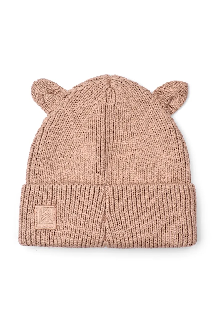 Liewood Czapka dziecięca bawełniana Gina Beanie w Cat Embroidery LW21183.9BY2 różowy AW26
