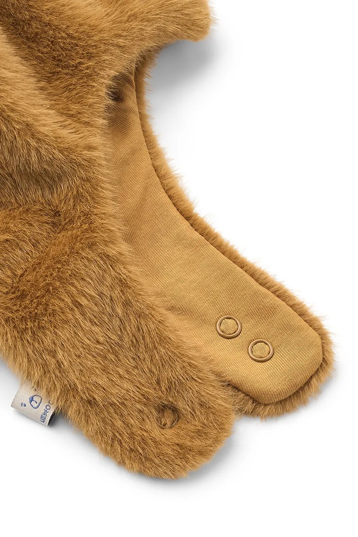 Chłopiec Liewood Czapka uszatka dziecięca Lillie Plush Bear Hat LW21143.9BY2 brązowy